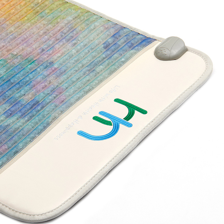 Crystal Series White crystal infrared pad. Detoxifying heat, pain relief, improved circulation.